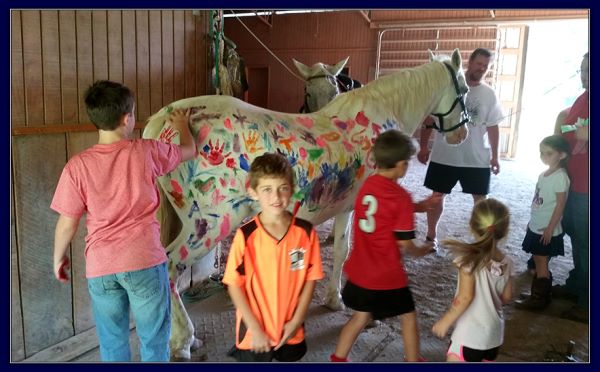 Pony Painting Parties at Peavine Creek Farm.