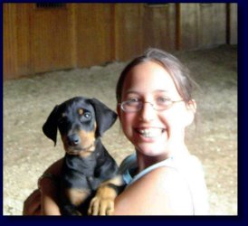 Papa Don't Preach & Sarah, one of my riding students