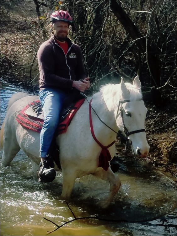 Trail rider at Peavine Creek Farm